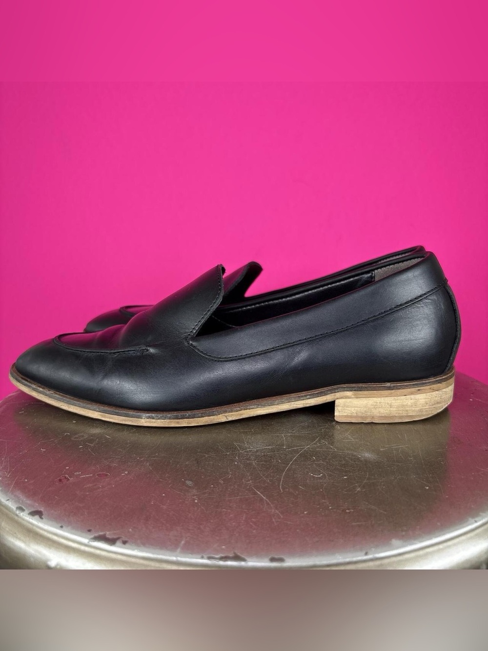 Everlane The Modern Black Leather Loafer US 6.5 - Picture 4 of 9